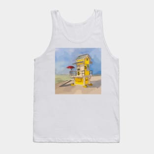 Cute lifeguard tower in Clearwater Beach Florida Tank Top